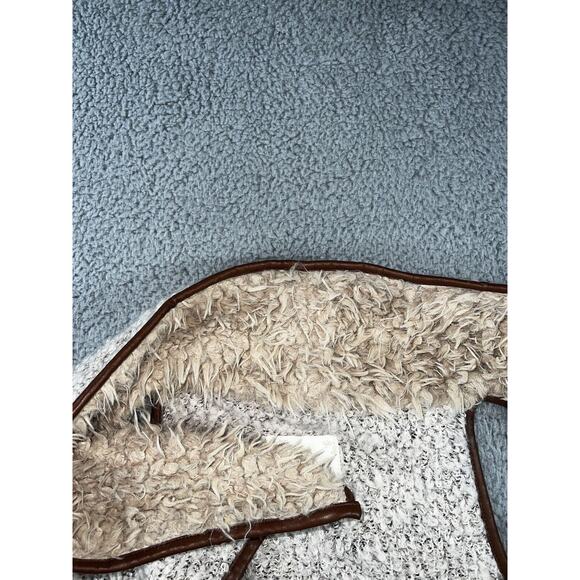 Altar'd State Vest Women Medium Open Front Faux Shearling Wool Blend Outerwear - Picture 9 of 16